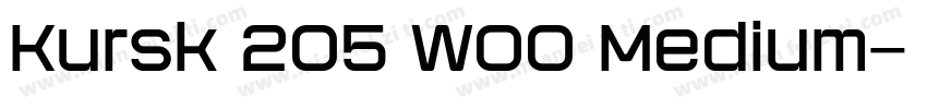 Kursk 205 W00 Medium字体转换